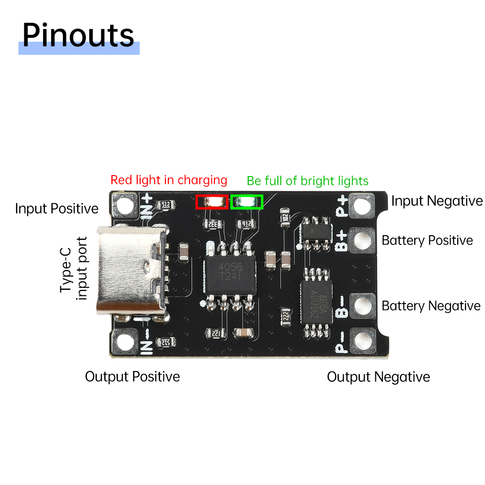 Tp4056 Module - 5 peças Módulo de Carregamento de