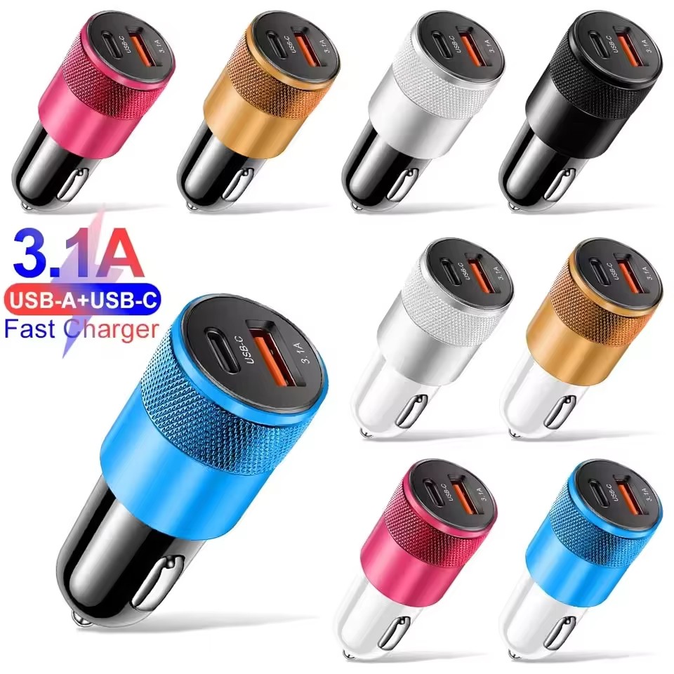 Usb C Cable - Carregador de carro USB de 66W,