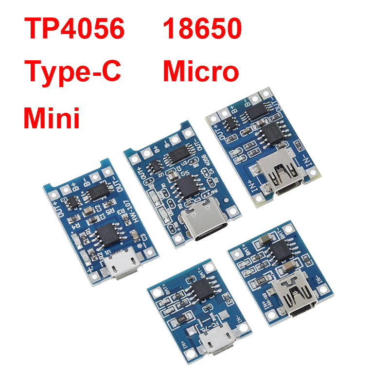 Tp4056 Module - 1/5 pces 5v 1a micro/tipo-c/mini 18650