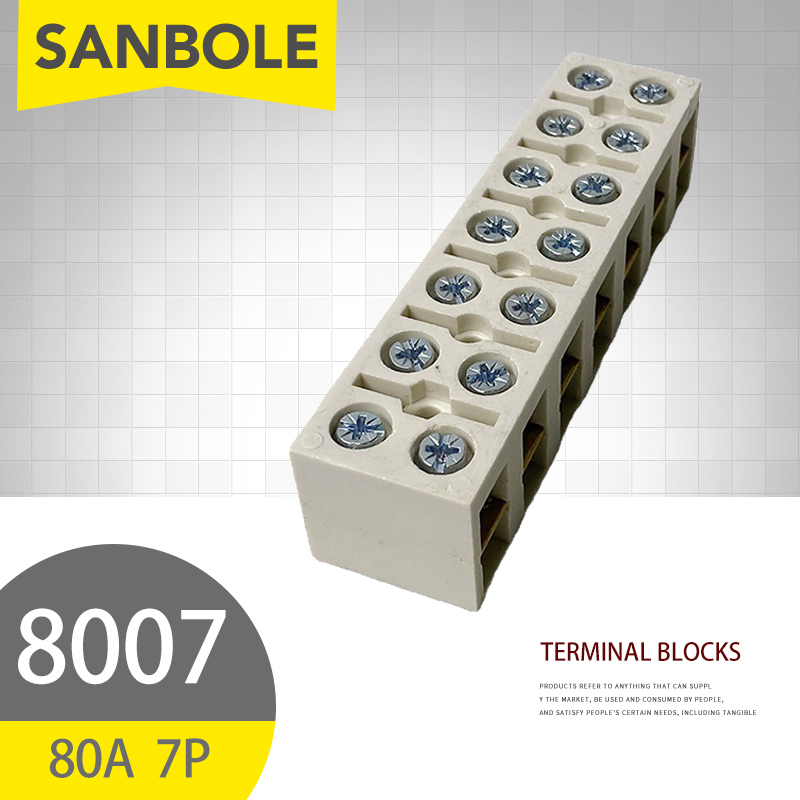 Screw Terminal Block - 10 pces 80a/7p terminais terminais de