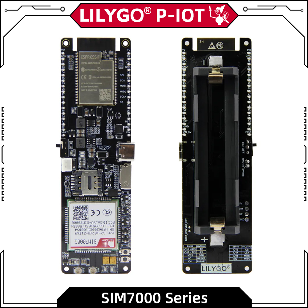 Esp32 Battery Holder Lipo - LILYGO® TTGO T-SIM7000G ESP32 Placa De