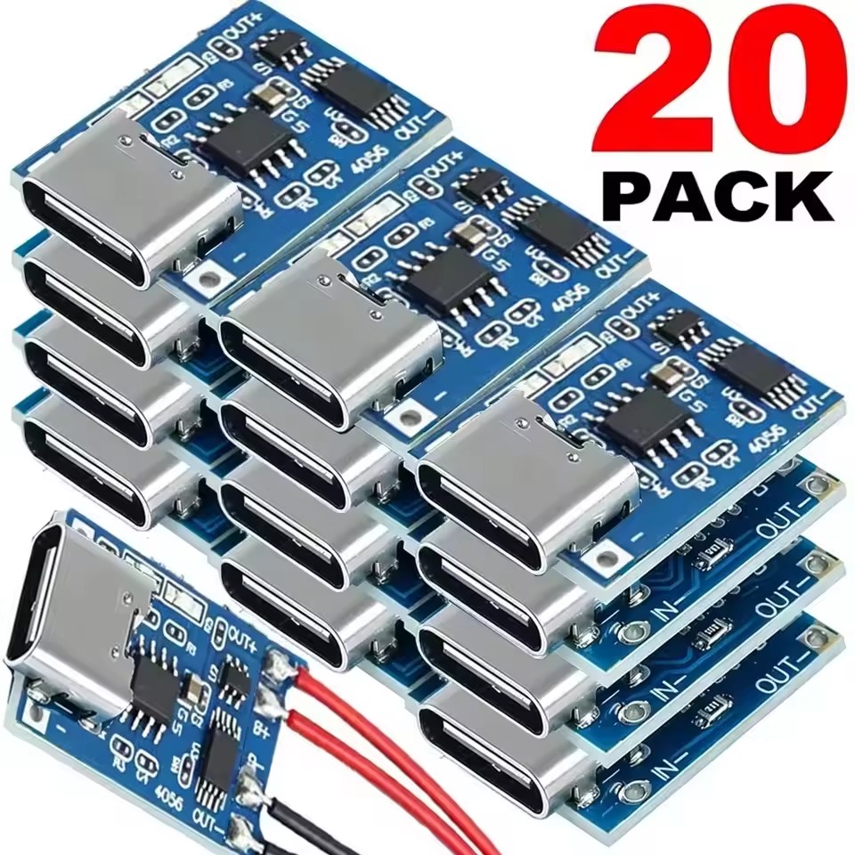 Tp4056 Module - Módulos de carregamento USB Type-C TP4056,