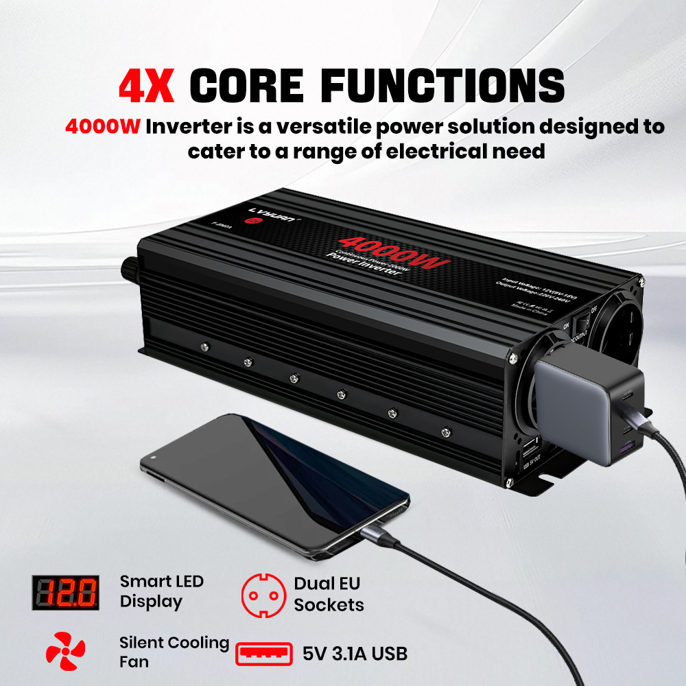 Inversor solar 12v 220v, 1500w - Dc Dc Converter avaliação e preço