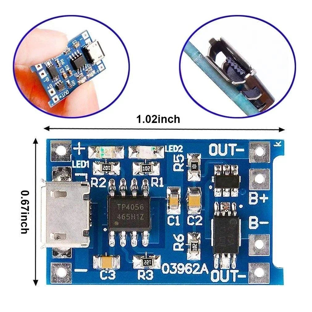 1-20 Peças Módulo Carregador d - Tp4056 Module avaliação e preço