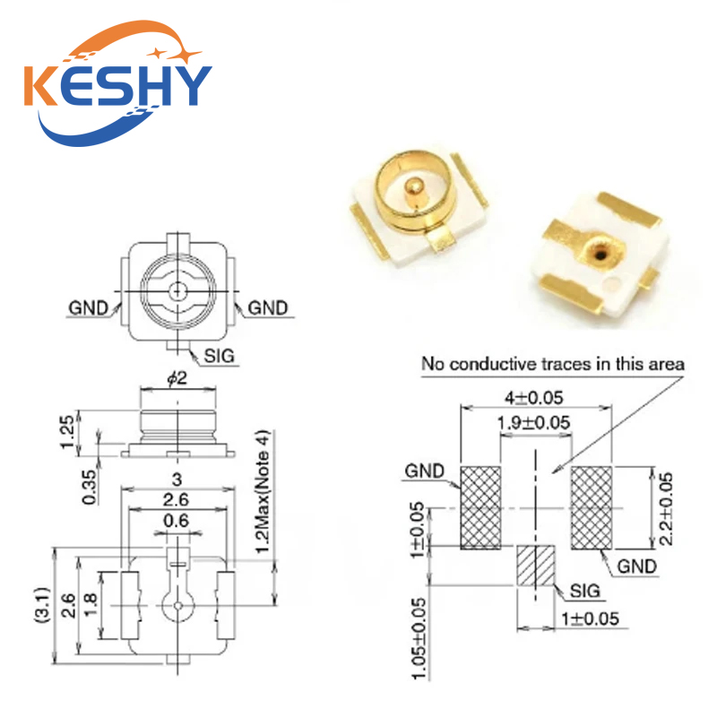 10 Peças Conector SMT U.FL-R-S - Ipex Connector avaliação e preço